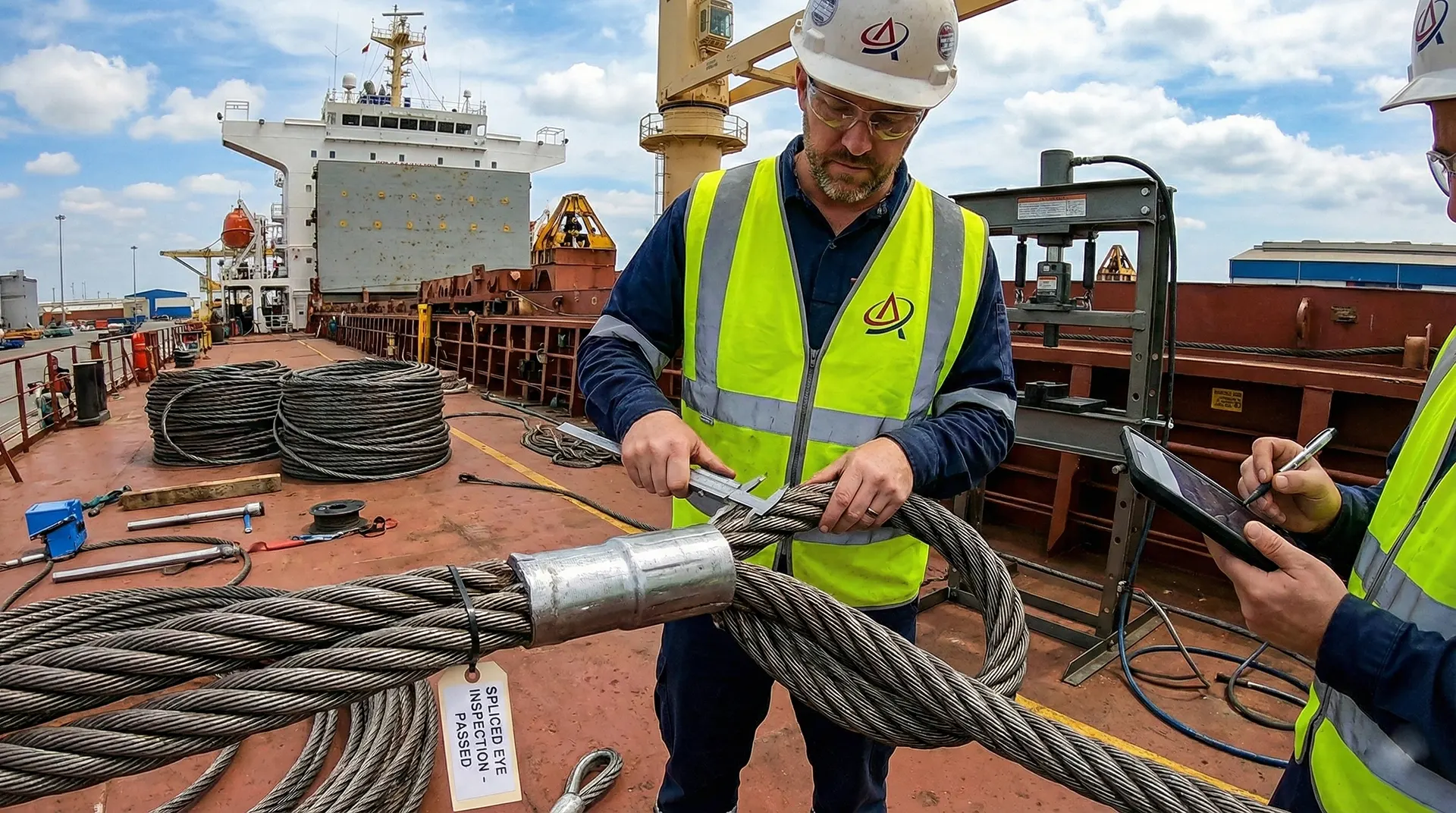 Splicing of Mechanical Soft Eyes on Mooring Wire Ropes