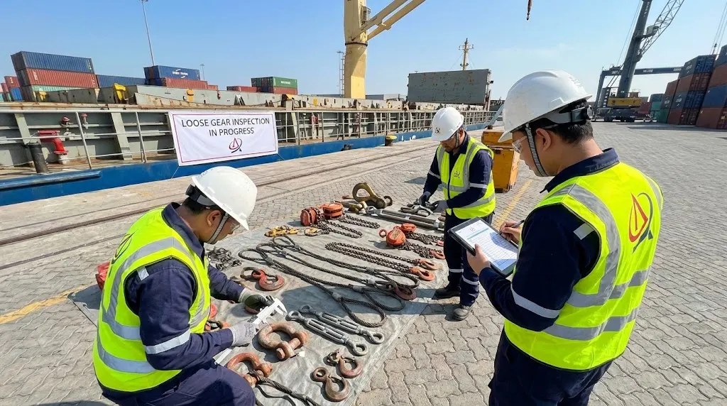 Loose Gear Inspection (Chain Blocks, Shackles, Wire Ropes, Eye Pads, etc.)